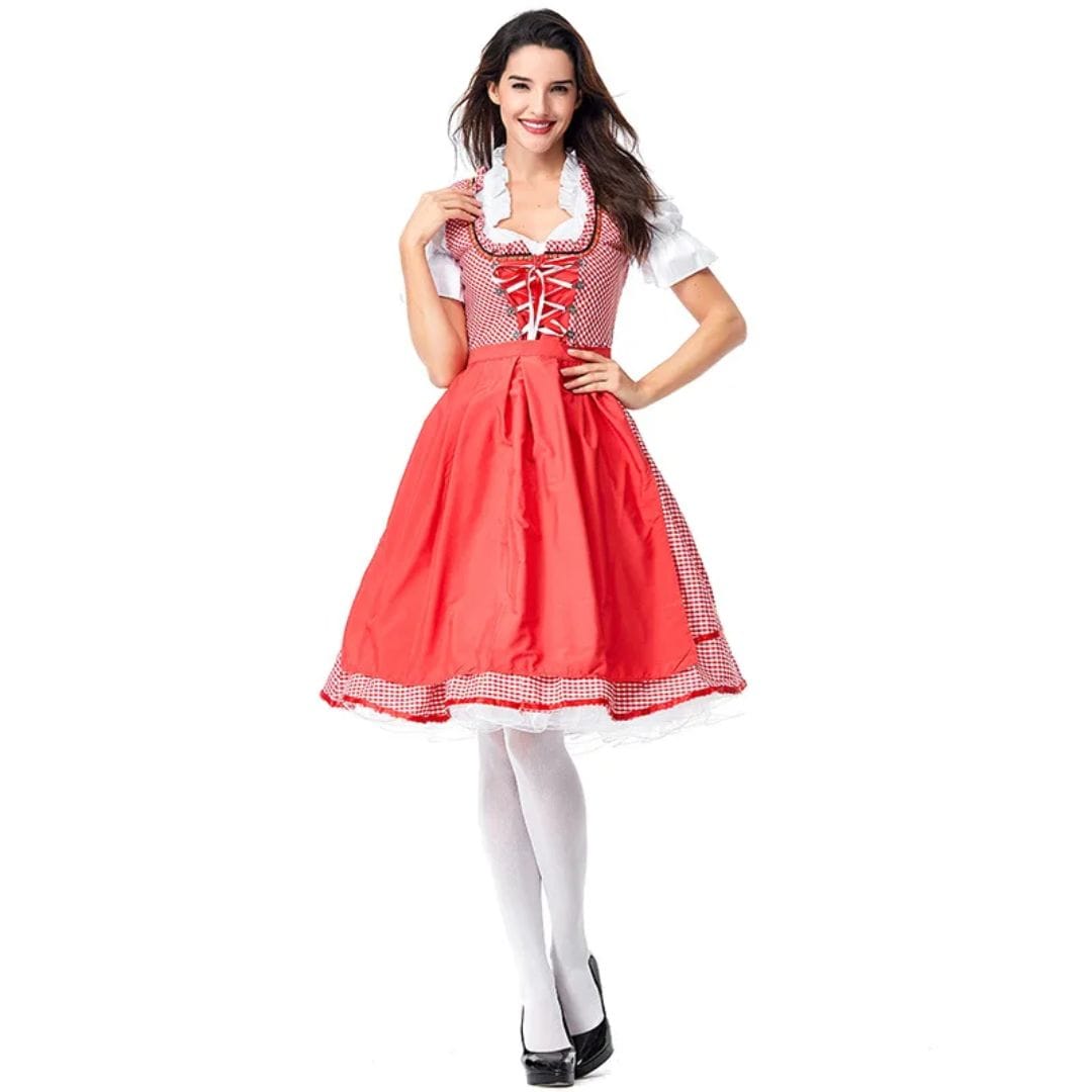 Primadon Traditionelle Kleider Amelie | Elegantes Dirndl für Damen Oktoberfest