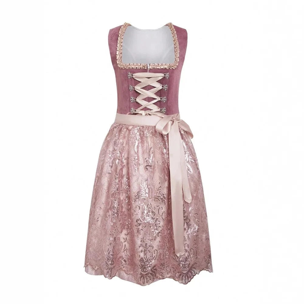 Primadon Traditionelle Kleider Flora | Elegantes Dirndl für Damen Oktoberfest Trachtenmode