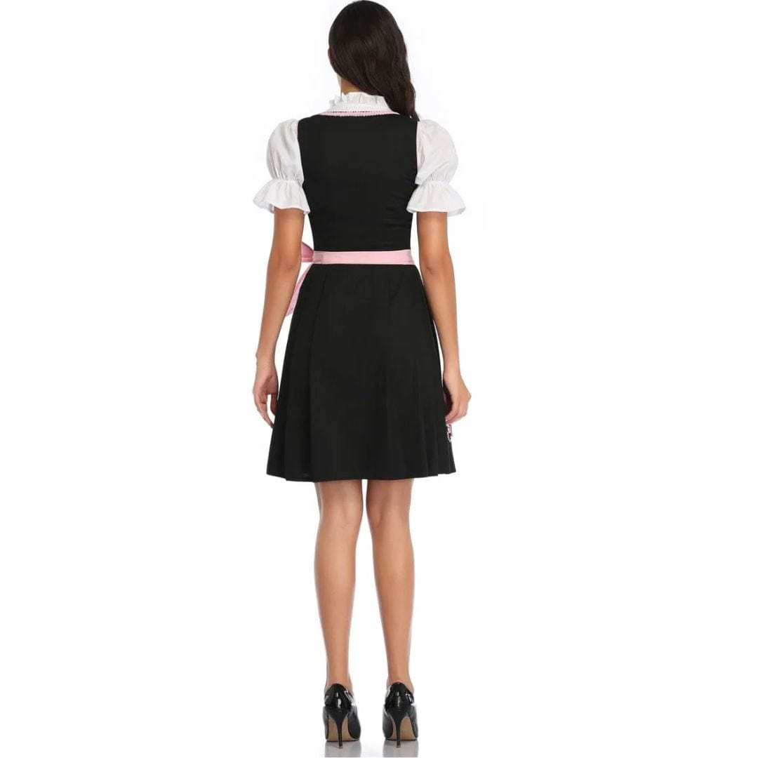 Primadon Traditionelle Kleider Franchesca | Elegantes Dirndl für Damen Oktoberfest Baumwolle