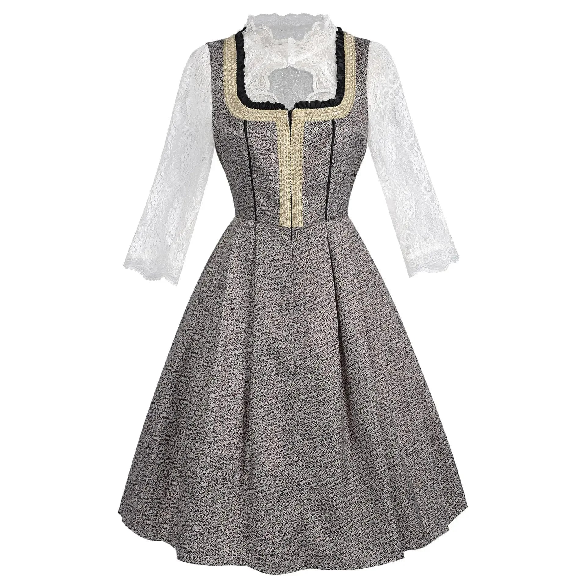 Primadon Traditionelle Kleider Lara | Elegantes Dirndl für Damen große Größen Baumwolle
