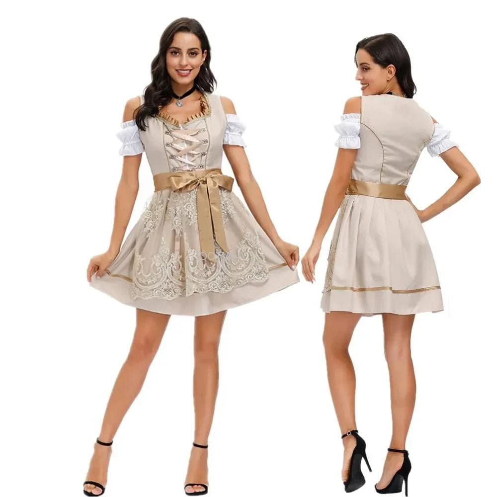 Primadon Traditionelle Kleider Matilda | Elegantes Dirndl für Damen schwarz Oktoberfest