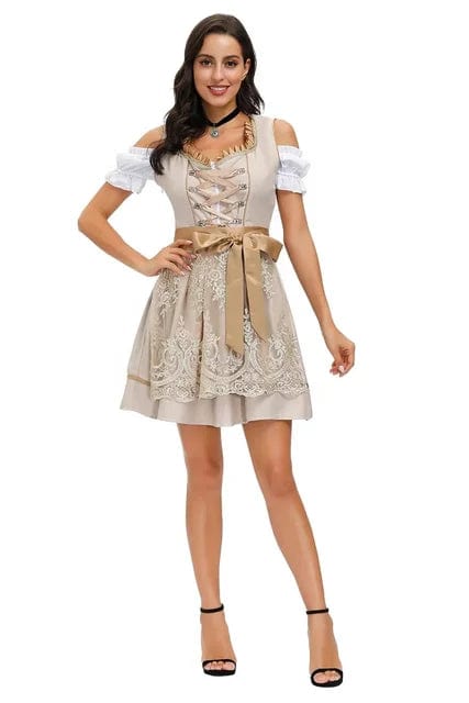 Primadon Traditionelle Kleider Matilda | Elegantes Dirndl für Damen schwarz Oktoberfest