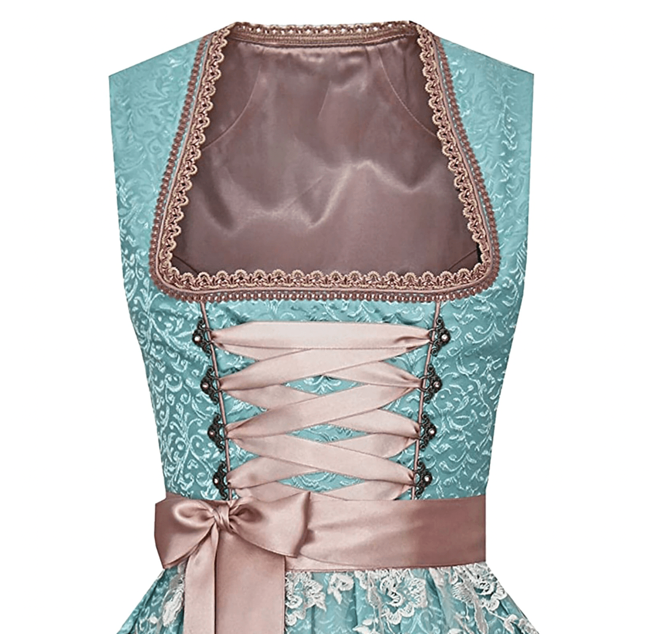 Primadon Traditionelle Kleider Mia | Elegante Trachtenbluse für Damen mit Schürze