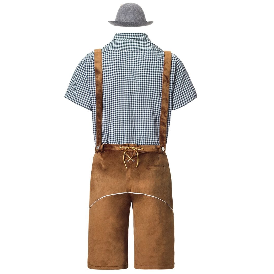 Primadon Traditionelle Kleidung Carlos | Traditionelle Lederhose für Herren Oktoberfest