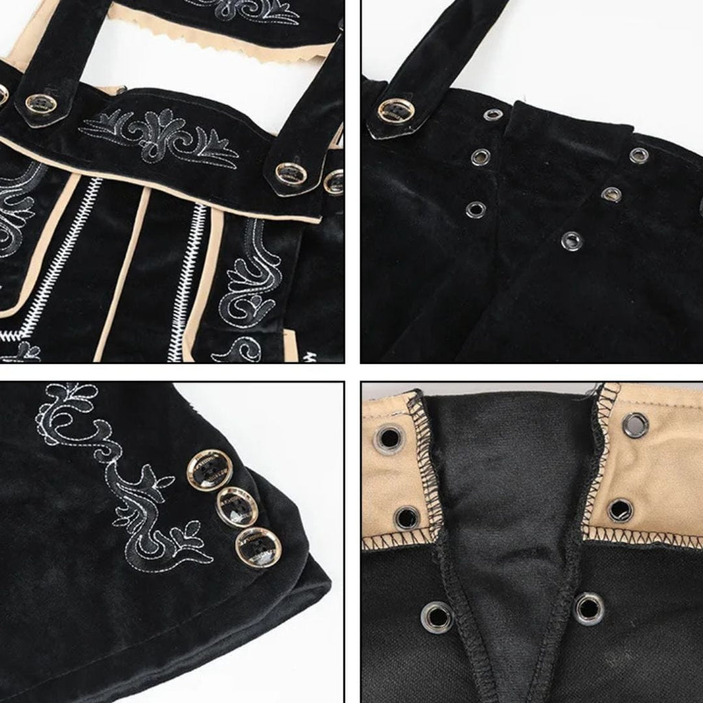 Primadon Traditionelle Kostüme Vincent | Authentische Lederhose für Herren Oktoberfest