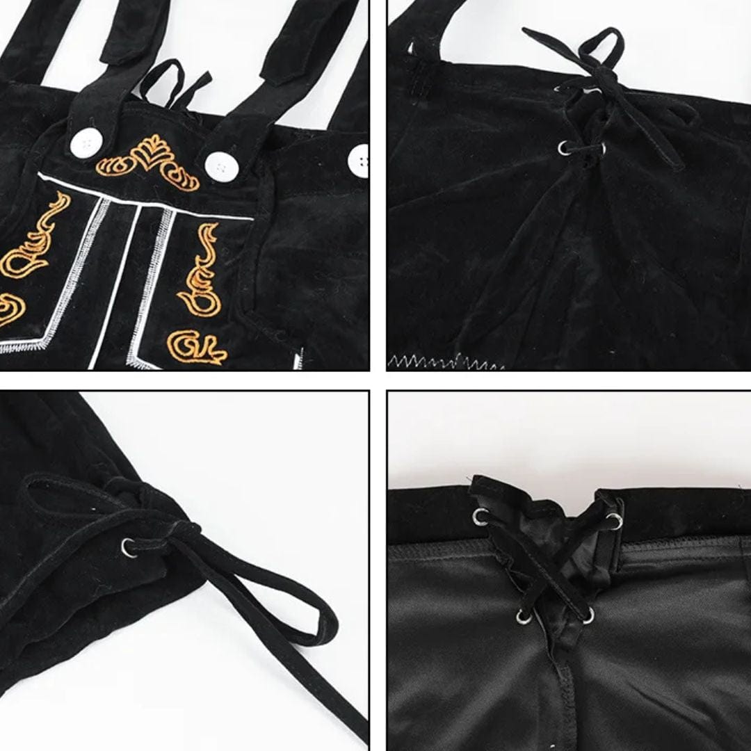 Primadon Traditionelle Kostüme Vincent | Authentische Lederhose für Herren Oktoberfest