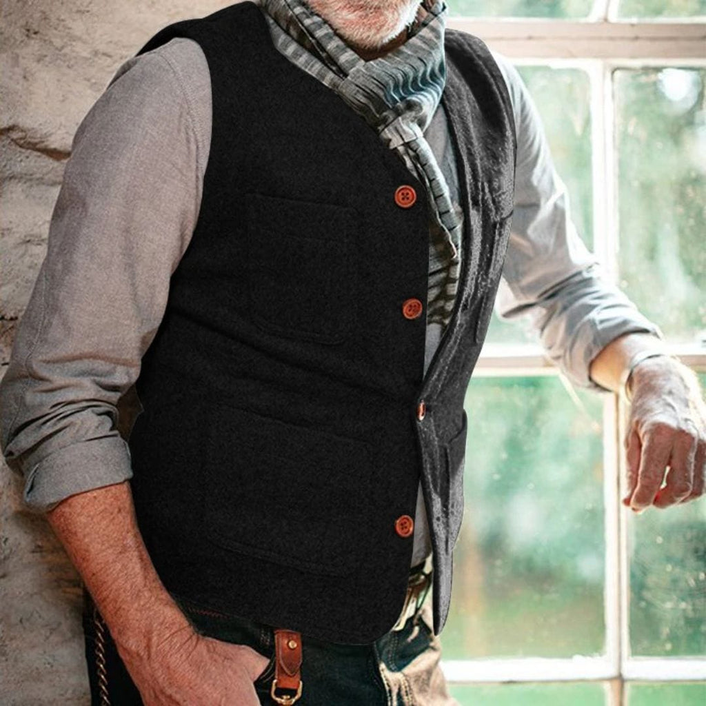Primadon Traditionelle und Volkstracht Miguelito | Stilvolle Trachtenweste für Herren Vintage