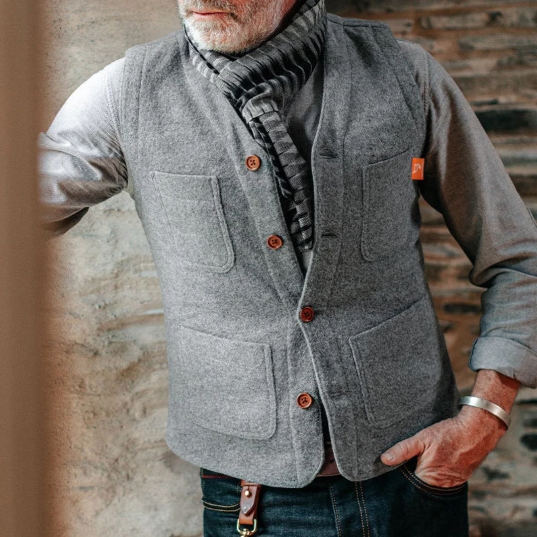 Primadon Traditionelle und Volkstracht Miguelito | Stilvolle Trachtenweste für Herren Vintage
