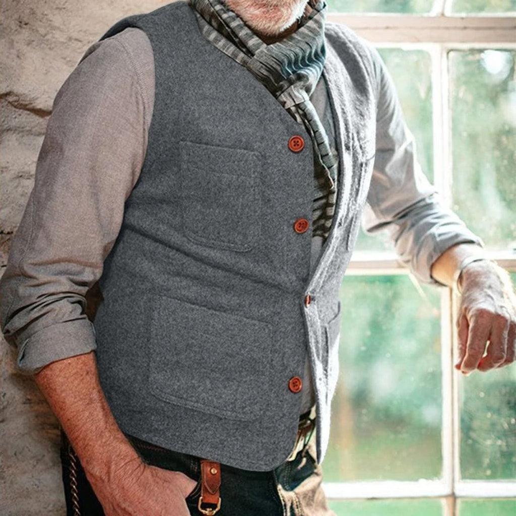 Primadon Traditionelle und Volkstracht Miguelito | Stilvolle Trachtenweste für Herren Vintage