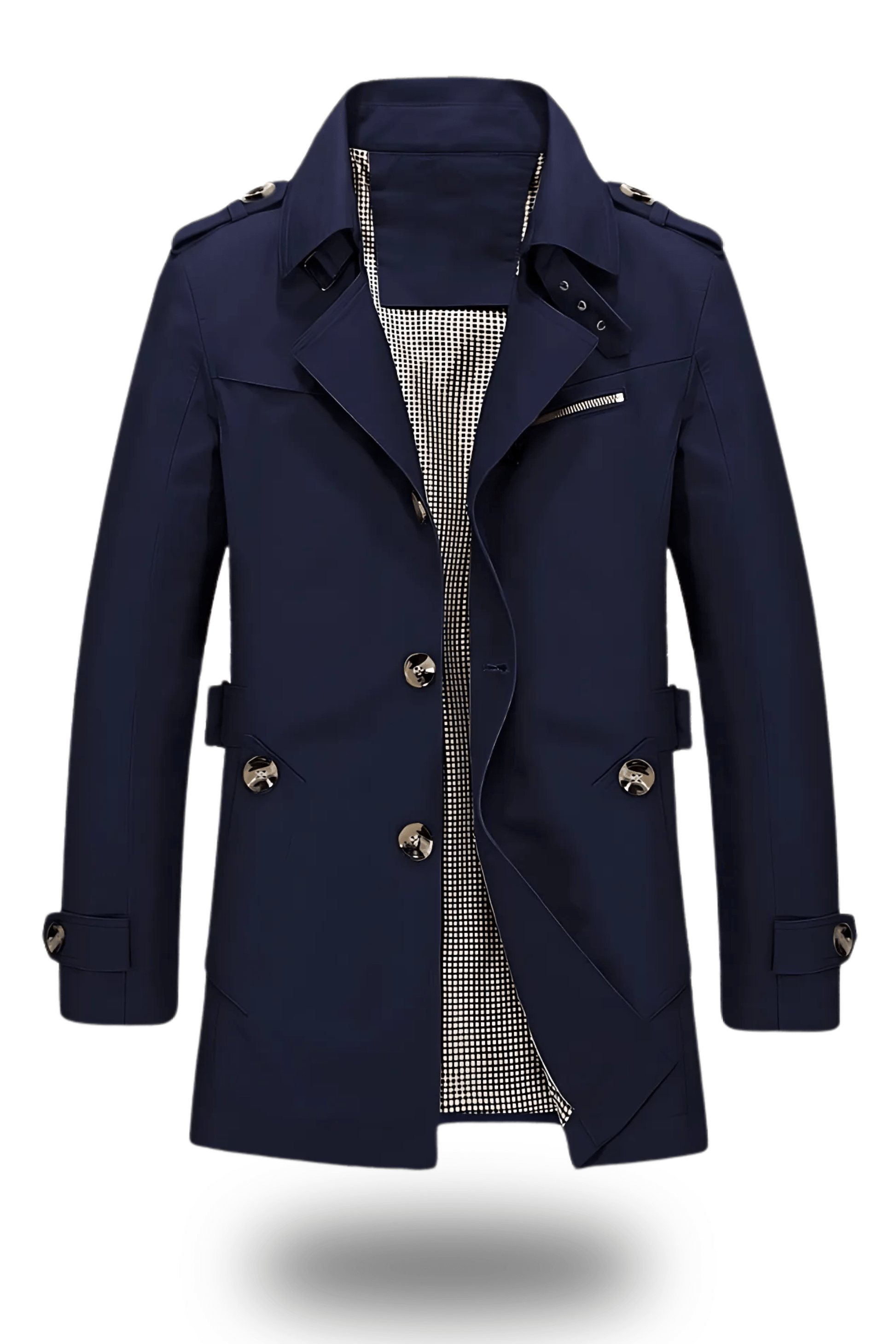 Primadon Trenchcoats Blau / XS Jens | Eleganter Trenchcoat für Herren Winter