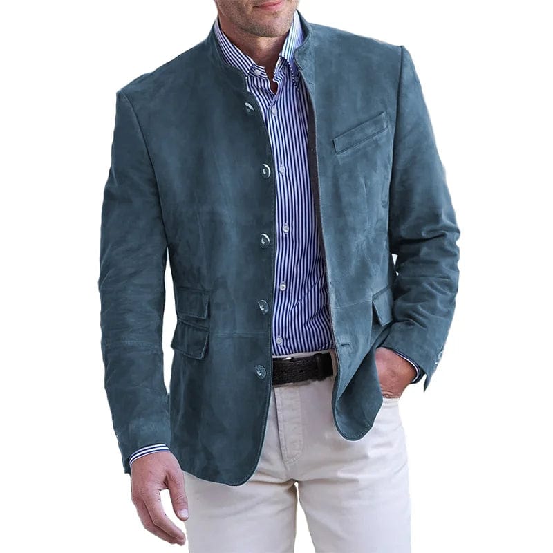 Primadon Übermäntel Blau / S Vittorio | Eleganter Übermantel für Herren Frühling/Herbst