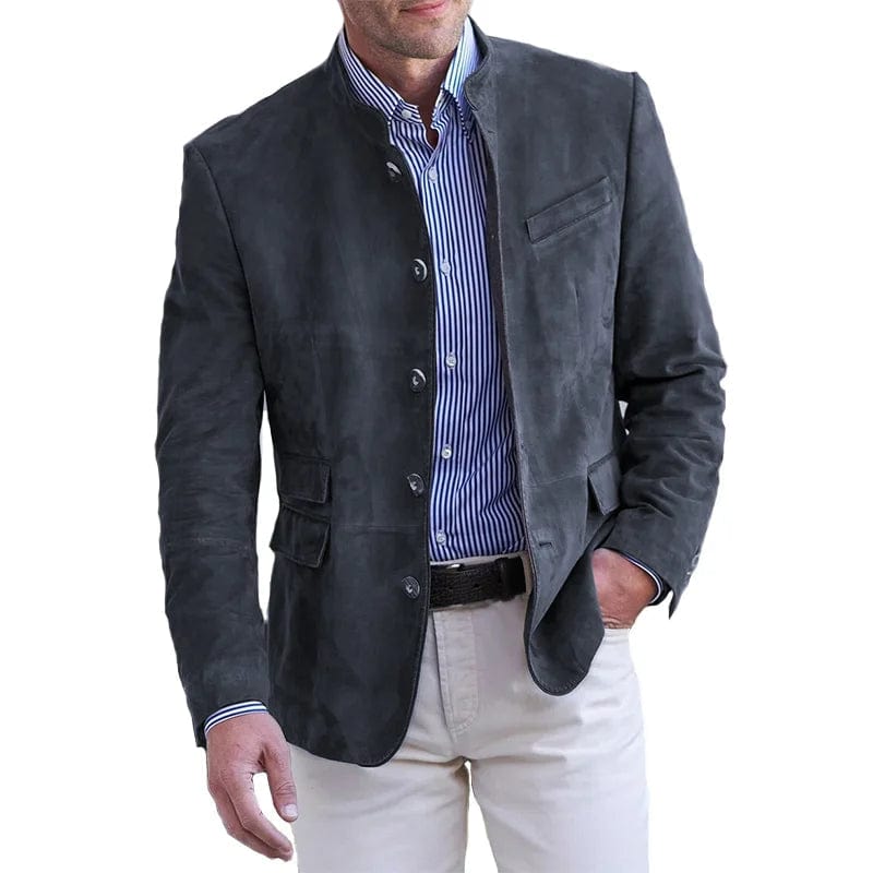 Primadon Übermäntel Dunkelgrau / S Vittorio | Eleganter Übermantel für Herren Frühling/Herbst
