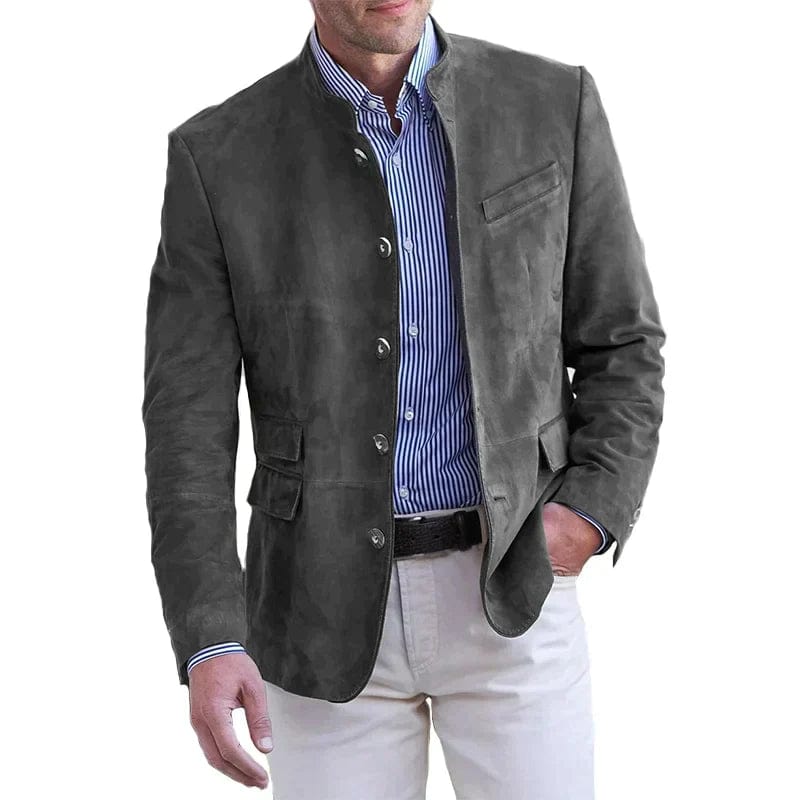 Primadon Übermäntel Hellgrau / S Vittorio | Eleganter Übermantel für Herren Frühling/Herbst