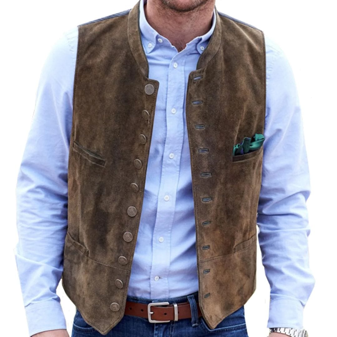 Primadon Westen Angelo | Elegante Trachtenweste für Herren Vintage
