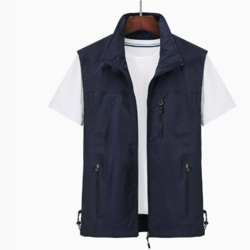 Primadon Westen Blau / S Max | Winddichte Ärmellose Weste für Herren Outdoor