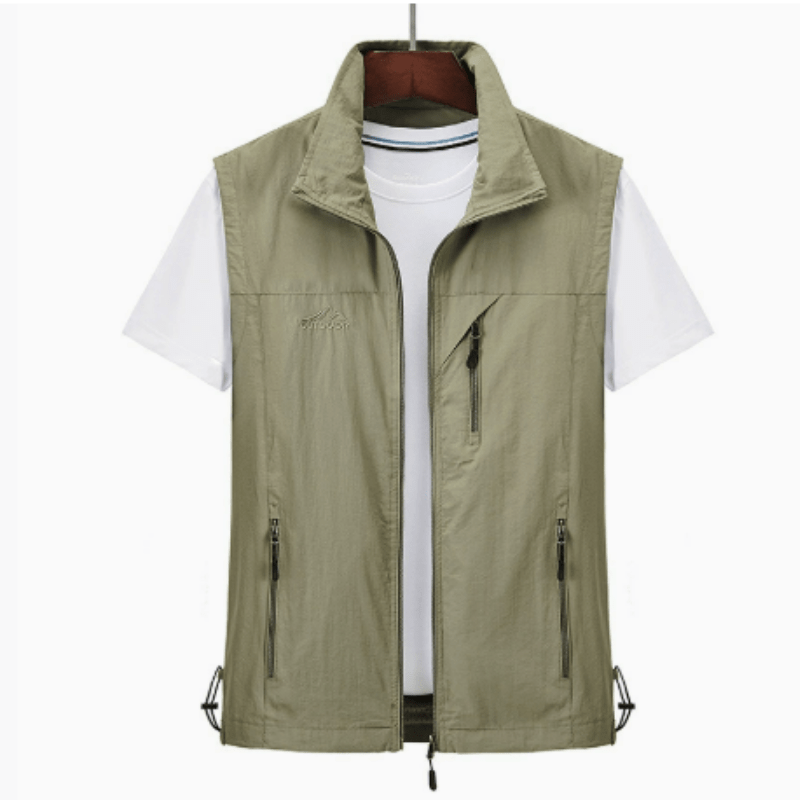 Primadon Westen Hellgrün / S Max | Winddichte Ärmellose Weste für Herren Outdoor