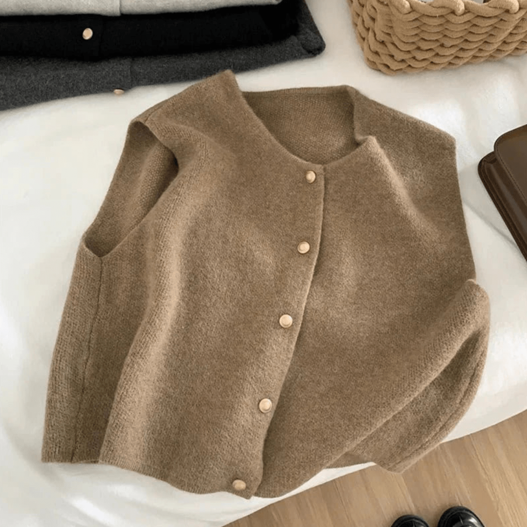 Primadon Westen Khaki / S Nina | atmungsaktive Weste für Damen Baumwollmix
