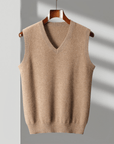 Primadon Westen Tan / XS Carsten | Elegante Merino-Weste für Herren ganzjährig