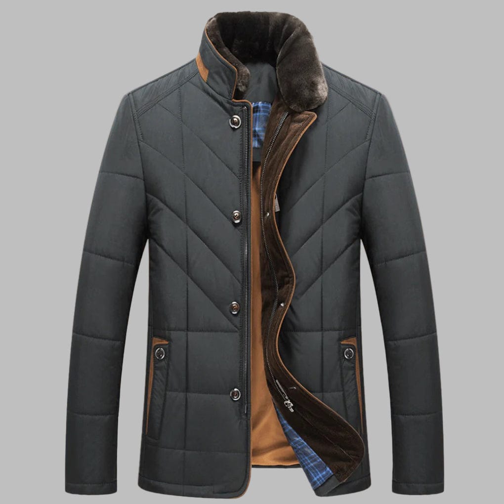 Primadon Wintermäntel Grau / M Felix | Eleganter Wintermantel für Herren warm