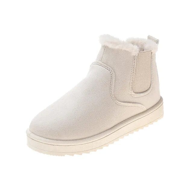 Primadon Winterstiefel Beige / 2.5 Amelie | Flauschige Thermo-Stiefel für Damen schwarz Winter