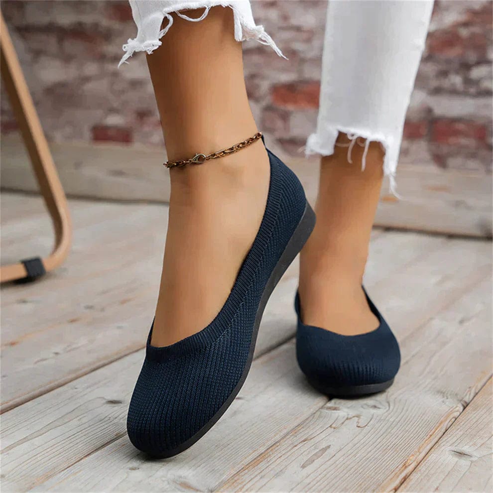 Primadon Wohnungen Blau / 36 Alina | Elegante Orthopädische Ballerinas für Damen